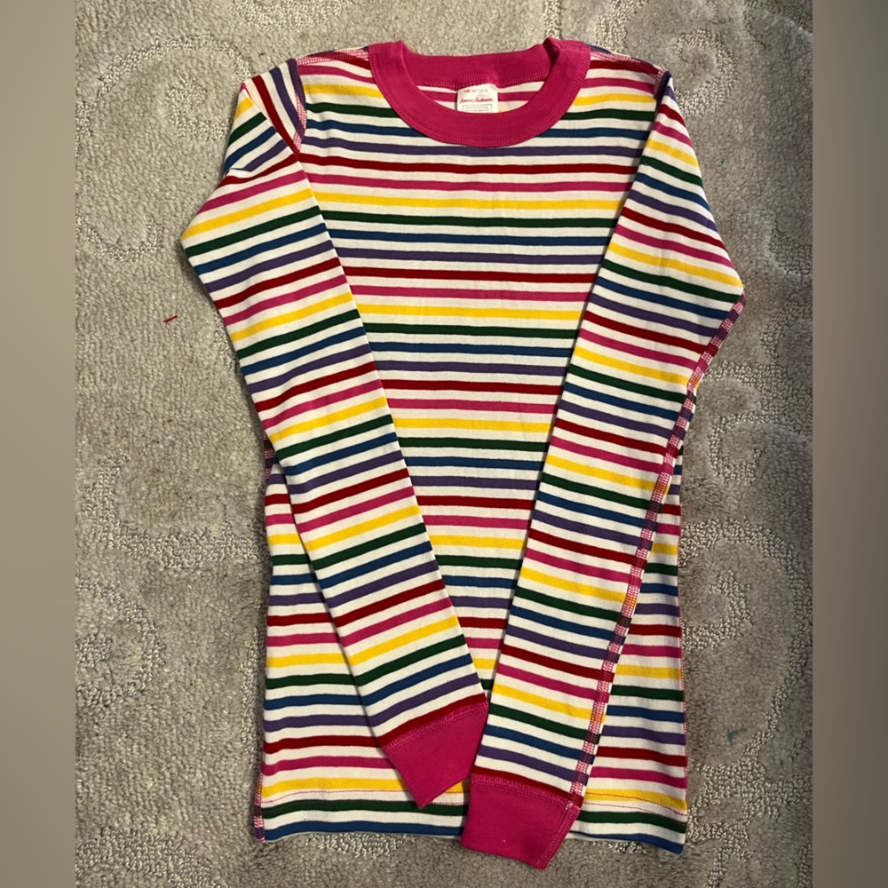Hanna Andersson Colorful Striped Long Sleeve pajama set